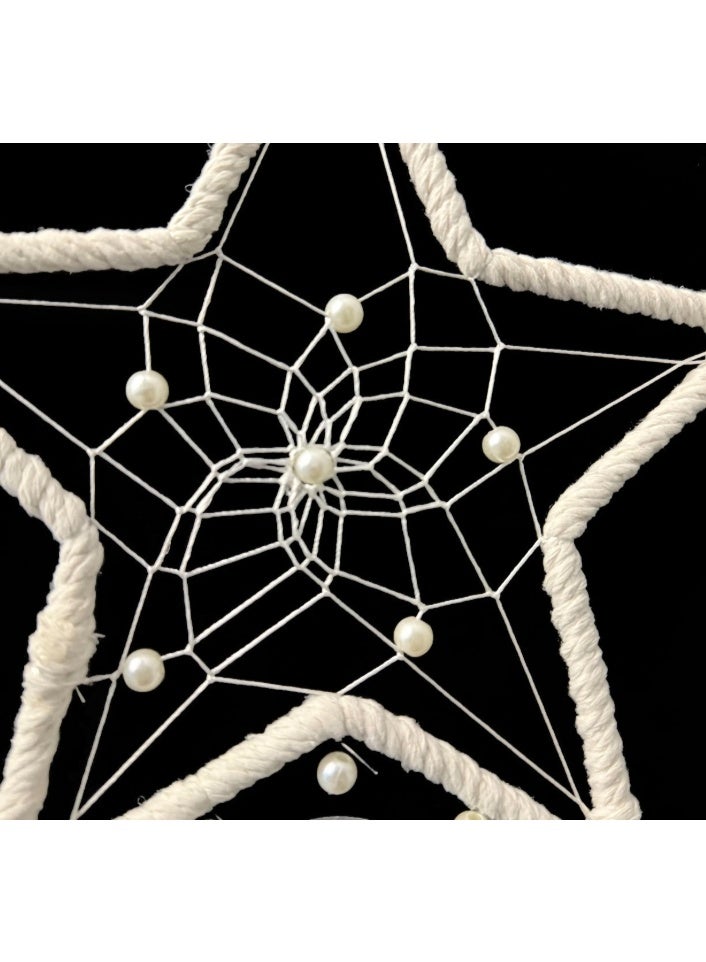 الواحة-TH زينة أجراس الرياح المصنوعة من الأصداف، وصائد الأحلام، وأقراص اللؤلؤ، وزينة النوافذ، ونجوم أجراس الرياح، وزينة النوافذ والجدران والغرف والباحات والشرفات. - Image 3